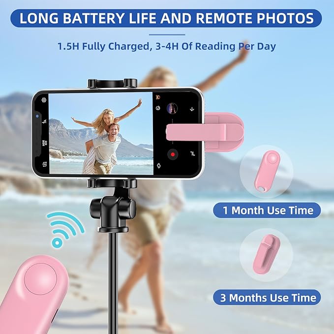 DATAFY Page Turner for Kindle Remote Control Page Turner Clicker for Kindle Paperwhite Oasis Kobo eReaders Reading Novels Kindle Accessories eBook Accessories with Storage Sleeves