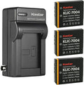 Kastar 3-Pack KLIC-7004 Battery and AC Wall Charger Replacement by Kastar
