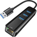 USB to Ethernet Adapter, ABLEWE 3 Ports USB 3.0 Hub by ABLEWE