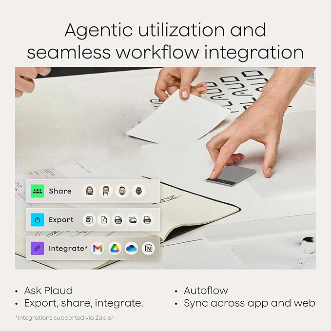 Plaud Note Pro AI Voice Recorder with Magnetic Card Case Bundle, App Control, Transcribe & Summarize with AI, 112 Languages, Ultra-Slim Recorder with InstantView Display, Secure Carrying & Protection