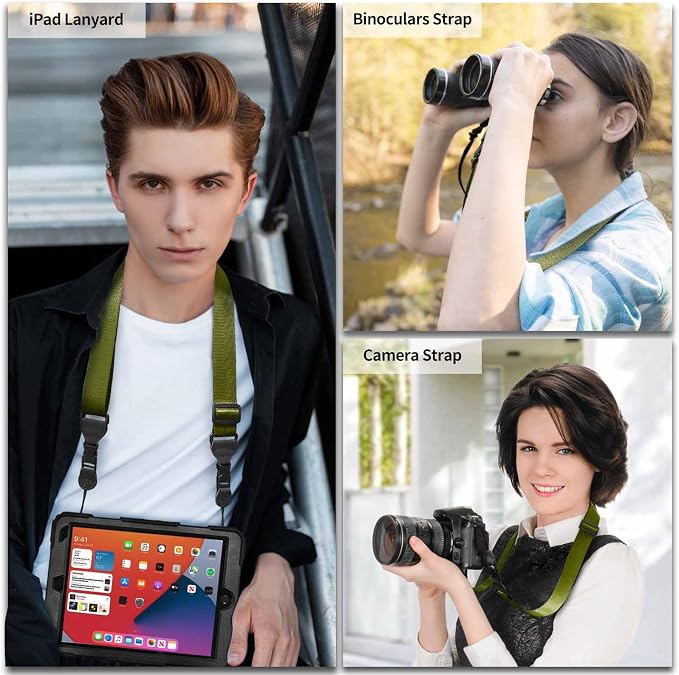 FIEIL Nylon iPad Strap, Adjustable Camera Neck Strap, Comfortable Shoulder Strap - Image 3