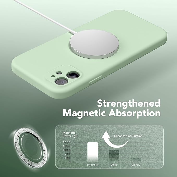Magnetic for iPhone 11 Phone Case Silicone, Compatible - Image 2