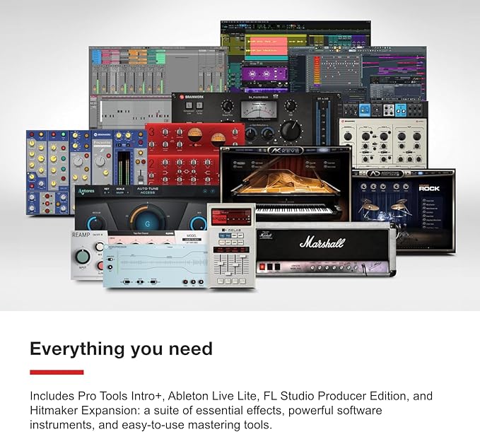 Focusrite Scarlett 18i20 4th Gen USB Audio Interface, for Multitrack Recording, Music Production and Podcasting — High-Fidelity, Studio Quality Recording, and All the Software You Need to Record