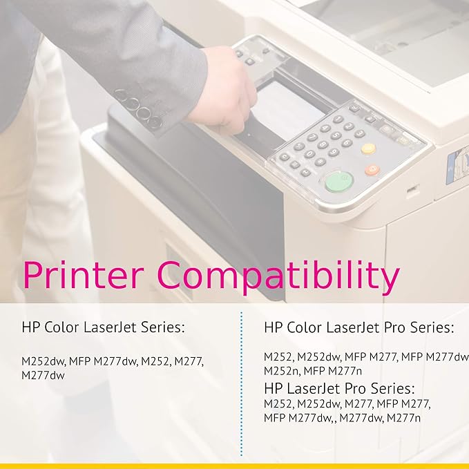 CS Replacement Toner Cartridge Compatible with HP 201X CF401X Cyan Color Pro MFP M277n Pro M252 Pro M252dw Pro MFP M277 Pro M277dw
