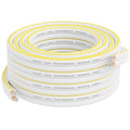 Mygatti 12AWG Speaker Wire 25 FT, 12/2 Gauge Audio Speaker Wire, for Car Speakers Stereo, Home Theater, Automotive Wire, White Jacket with Yellow Polarity Marker, CCA, 2 Conductors Electrical Wire