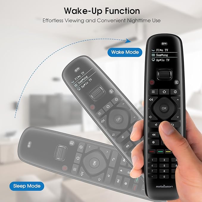 SofaBaton U2 Universal Remote Control (with Backlight) with APP and Macro Buttons, Extended Infrared Range, Raise-to-Wake, Compatible with IR & Bluetooth Devices, All-in-one Smart Universal Remote