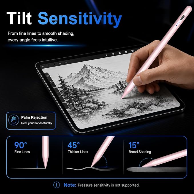 HATOKU Stylus Pen for iPad 2018-2026, 15 Min Fast Charge iPad Pencil 1st Gen - Image 5