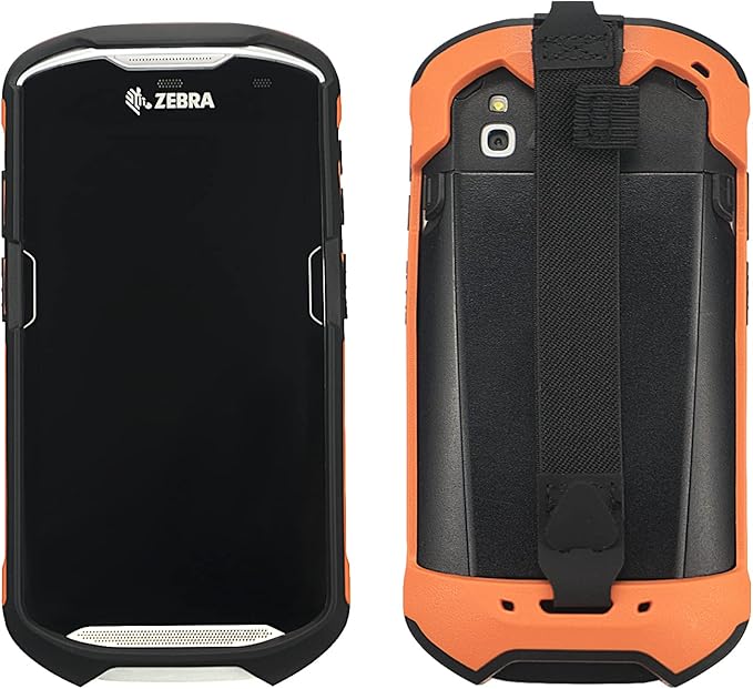 IYOUBOL Protective Cover Bumper Case Rugged Boot with Hand Strap for Zebra TC51 TC510K TC52 TC56 TC57 Orange