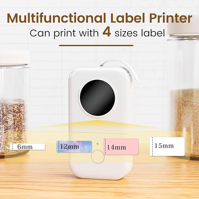 Phomemo D30 Label Maker with 3 Tapes, Small Thermal Printer Rechargeable Labeler - Image 3
