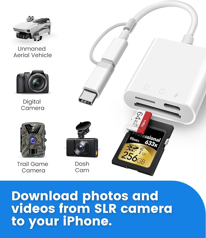 SD Card Reader for iPhone iPad, Oyuiasle Digital Trail Camera SD Card Viewer - Image 5