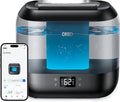 DREO Smart Humidifiers for Bedroom, Top Fill 4L Supersized Humidifier Large Room with 28 dB, 36H Runtime, Touch/APP/Voice Control, Nightlight, Cool Mist Humidifiers for Baby, Plants, Indoor, Black