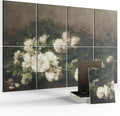 Wall Art Acoustic Panels,35''X24''Sound Absorbing Panels-8-Pack with 50 Adhesive Tabs, Decorative Sound Absorbing Panels for Living Room and Recording Studio, Offices-Stilleven met gitaar en rozen