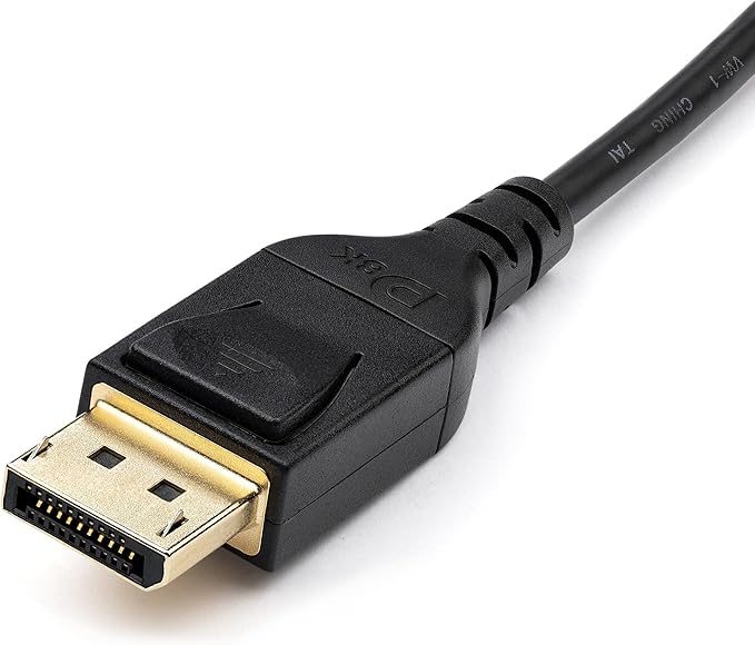 StarTech.com 6ft (2m) VESA Certified Mini DisplayPort to DisplayPort 1.4 Cable - 8K 60Hz HBR3 HDR - Super UHD mDP to DP 1.4 Cord - Slim (34 AWG) Ultra HD 4K 120Hz - Monitor/Video Cable (DP14MDPMM2MB)