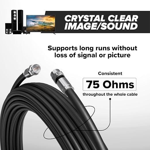 THE CIMPLE CO - RG6 Coaxial Cable 1 FT - RG6 Coax Cable - Image 5