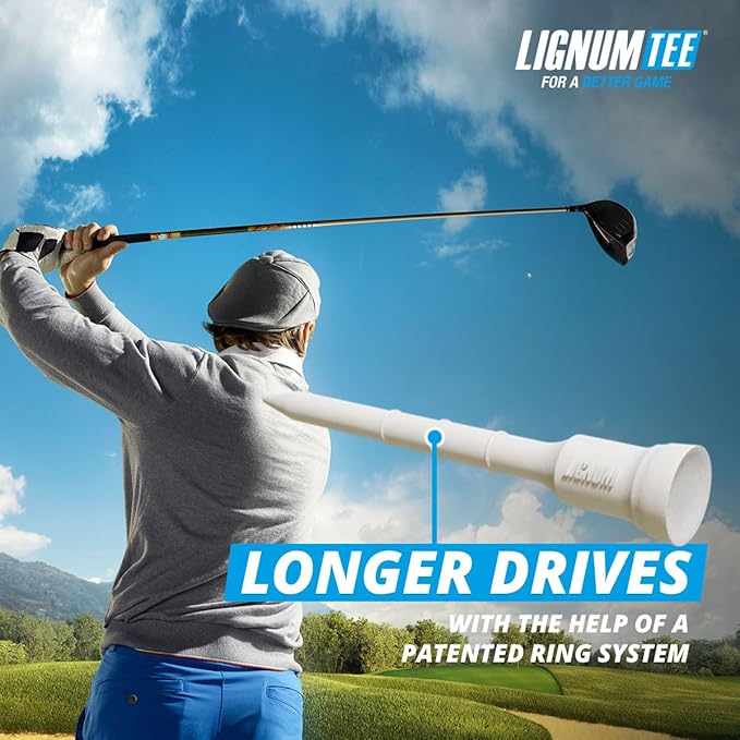LIGNUM Unbreakable Microwood Golf Tees 50x More Durable/Adjustable Golf Tee/Innovative Wood Fibre and Natural Adhesives/Golf Tee, Golf Tees, Tees Golf, Golf Ball Tees, Pack of 5