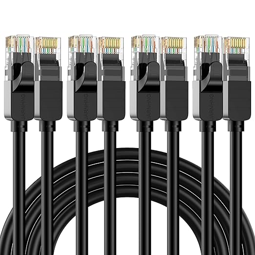 Cat 6 Ethernet Cable 10 ft, Indoor/Outdoor High Speed 10Gbps Internet Cable by Unknown