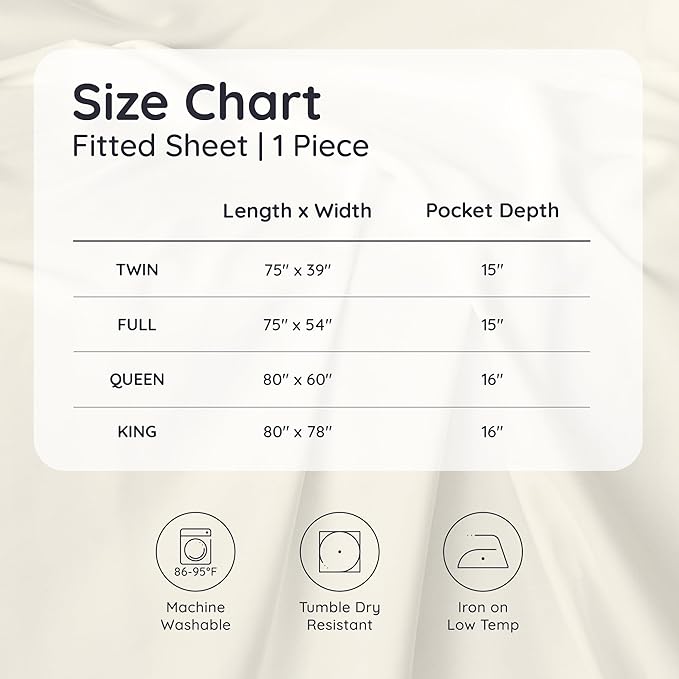 Bambaw 100% Viscose Derived from Bamboo Fitted Sheet Twin Size, Cooling Fitted Sheet Twin Size, 15’’ Deep Pocket, Breathable Bottom Sheets Only (Terracotta)