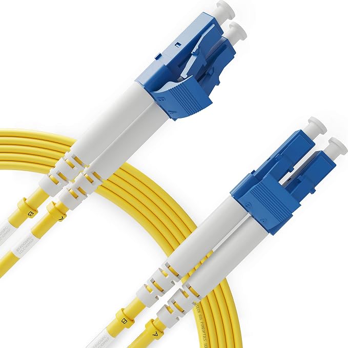 BEYONDTECH 5m LC to LC Fiber Patch Cable – UPC Single-Mode Duplex Fiber Optic by Beyondtech