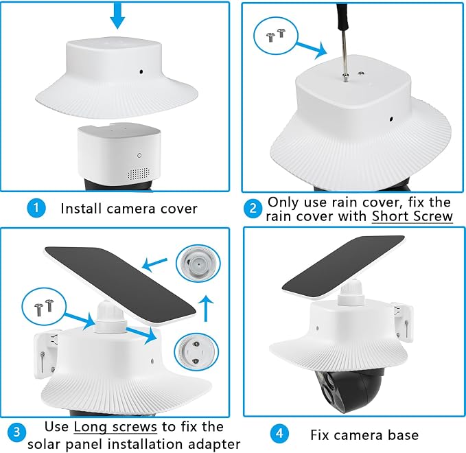 UV Rain Cover Compatible with Eufy SoloCam S340, Outdoor Solar Camera Cover - Image 3