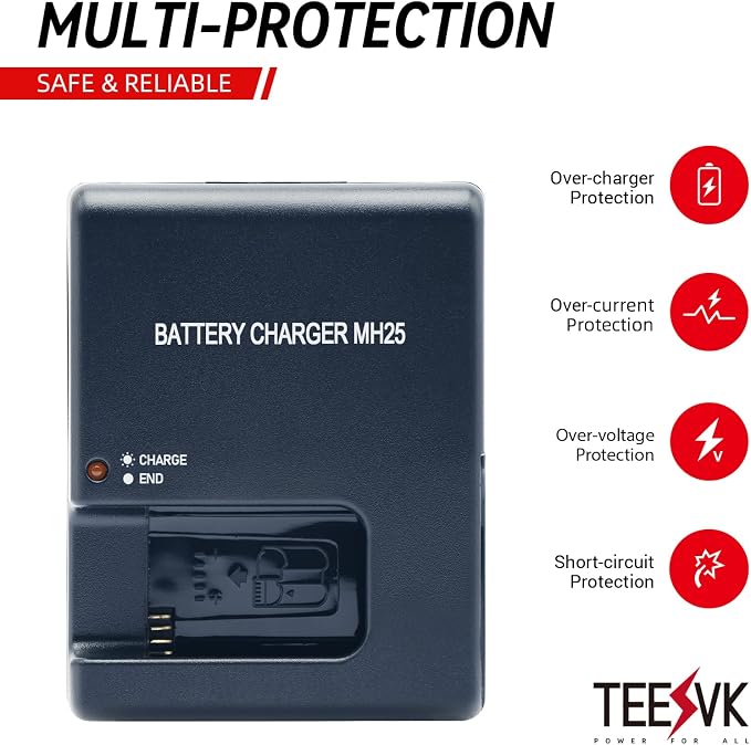 MH-25A Battery Charger for Nikon EN-EL15 EN-EL15a EN-EL15b Batteries Compatible - Image 5