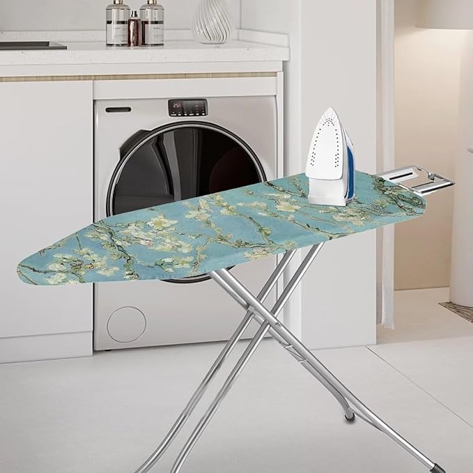 ZCFYGDX William Morris Prints Ironing Board Cover 3 Nylon Buckle Fastening Easy to Install Iron Decor Covers Standard with Elastic Edge Scorch Resistant Protective Covers for Iron Board 18x58 Inch