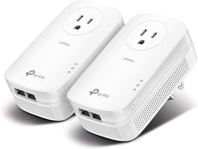 TP-Link AV2000 Powerline Ethernet Adapter TL-PA9020P KIT by TP-Link