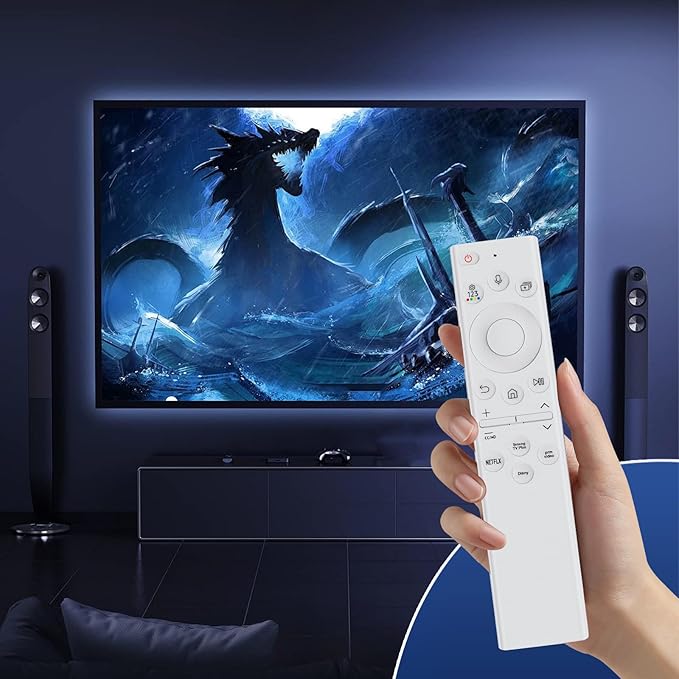 for Samsung tv Remote Solar Voice Replacement for Samsung Frame TV Remote BN59-01391A Compatible with Samsung Remote Control for Samsung Smart TVs Crystal QLED HD 4K 8K, White