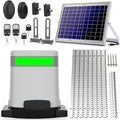Blütezeit 1400lb Sliding Gate Opener, Solar Power | WiFi Control | Built-in Battery Backup, Rack Driven Automatic Slide Gate Motor with Remote Complete Kits (20W Solar Panel & Racks Incl.)