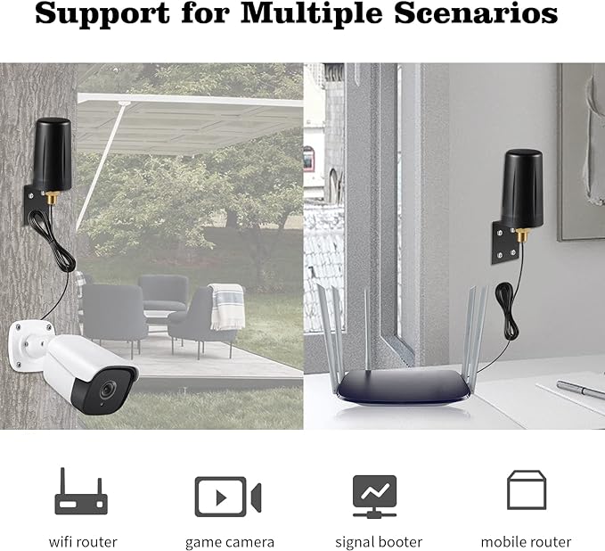 Outdoor 7dBi Dual Band 2.4GHz 5GHz 5.8GHz Long Range WiFi Booster Antenna - Image 6