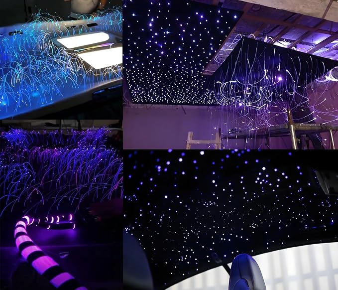 AKEPO PMMA END Glow Fiber Optic Light Cable 100pcs Ф0.03in 6.5ft/2m - Image 7