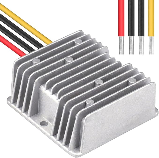 Cllena Waterproof DC/DC 12V to 24V Boost Converter 5A 120W Step Up Voltage Regulator Module Car Power Supply Voltage Transformer (Input 10V-16V)