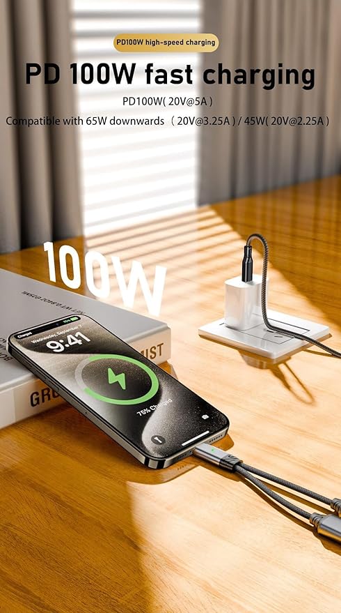 Mizi Headphone Splitter 3.5mm Stereo to Dual 3.5mm Female Jack Audio, Extension Cable Y Splitter Compatible with iPhone Samsung iPad Tablet Laptop - Grey