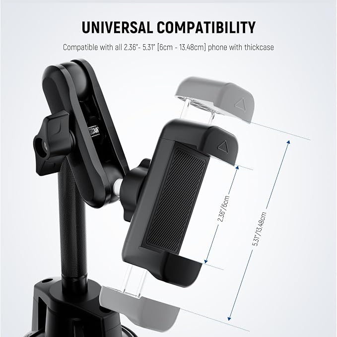 NEEWER Phone Holder for Your Car, 360° Rotating Vacuum Suction Cup Metal Cell - Image 6