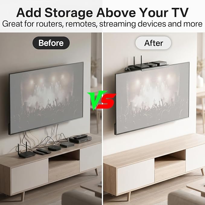 13 Inch Wide Platform TV Top Shelf - Image 2