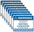 8pcs Security Alarm System Sign by Unknown
