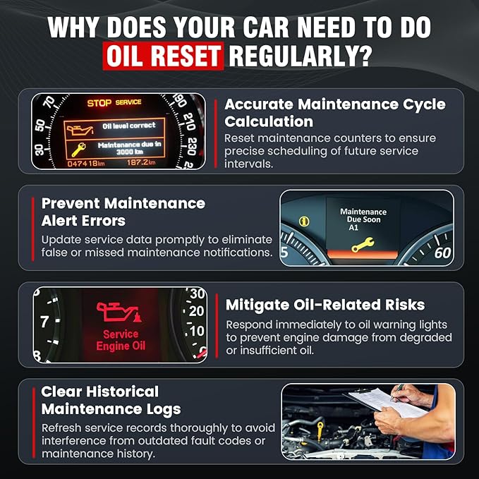2026 BOSSCOMM IF740 OBD2 Scanner, 4 Systems ABS/SRS/Transmission/Check Engine Code Reader Scan Tool with Oil＆Throttle Resets, Car Scanner Diagnostic Tool for All Cars, Lifetime Free Update