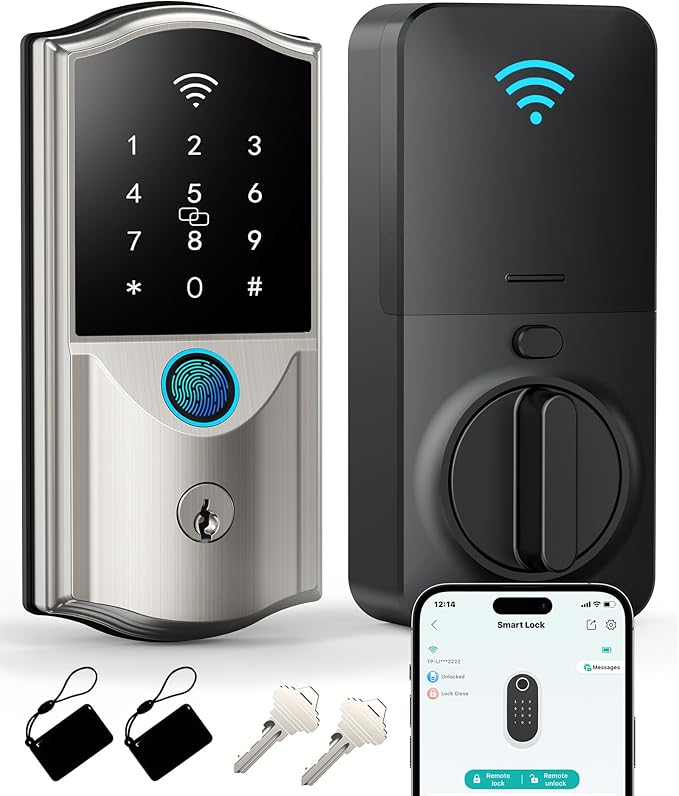 Built-in WiFi Smart Deadbolt Lock by Unknown