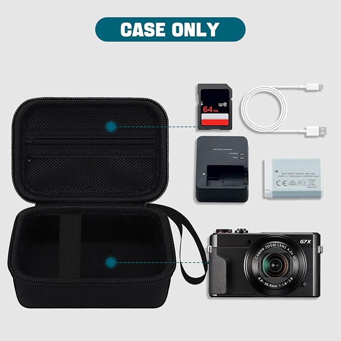 Camera Case for Canon PowerShot G7X Mark III/ G7 X Mark II/ SX740 hs Digital - Image 2