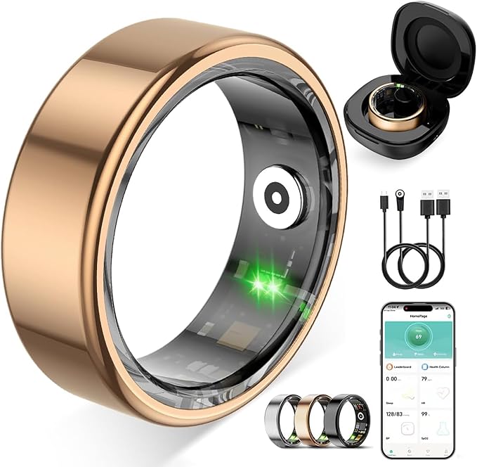 Smart Ring for Women Men, Fitness Tracker Ring by Unknown