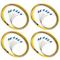 4Pack LC UPC 6 Fibers OS2 Single Mode Bunch Fiber Optic Pigtail, SingleMode by Bangun
