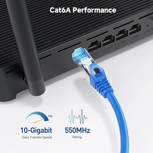 Cable Matters 10Gbps Snagless Shielded Cat 6A Ethernet Cable - 35ft - Image 4