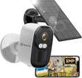 2K Security Camera Wireless Outdoor, Solar Powered WiFi Cameras by CEMANTA