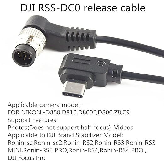 DJI NK Cable z8 z9 d800 d810 d800e d5 Camera Shutter Release Cable stabilizer - Image 2