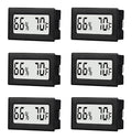 6 Pack Mini Small Digital Hygrometer Thermometer Indoor Temperature and by TASOGEN