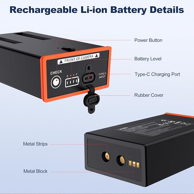 Lesaps 2-Pack 5000mAh Moultrie Power Mag Replacement Battery - Image 8