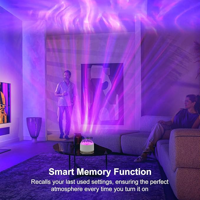 HUMIIEYE Northern Lights Projector, 13 Colors Aurora Night Light Projector for Bedroom, 3 Timers, Remote Galaxy Light Projector, Memory Function Dimmable Mood Lighting for Playroom Kids Teen Girl Gift