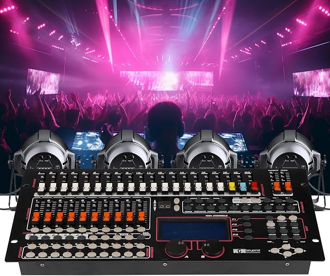 Ygybeyond DMX 1024Controller, DMX512, 1024 channel Controller, Stage Lighting Equipment & Accessorie For Dj, Ktv, Large Concert, DMX Light Controller (1024 channel DMX-1024)