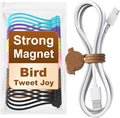 SOLIDATOR Playful Bird Magnetic Cable Ties – 24 Pack, Reusable Silicone Cord Organizers for Home & Office, Strong Magnetic Hold, Assorted Colors, Ideal for Cable Management & Gift Idea