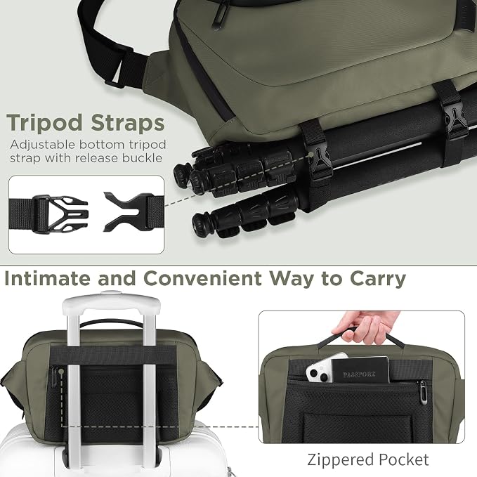 TAAOKA Camera Sling Bag, Travel Waterproof Camera Case - Image 4