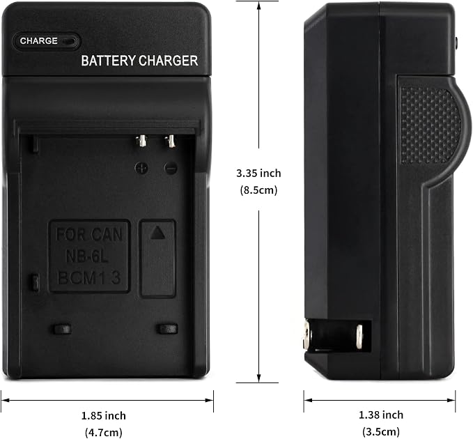 Norifon NB-6L Wall Charger for Canon PowerShot SX530 HS, SX610 HS, SX710 HS - Image 3